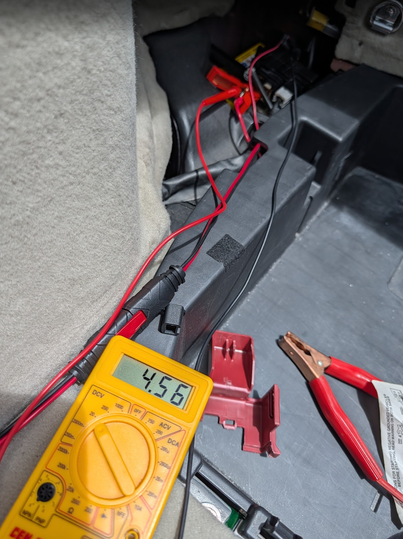 Multimeter reading 4.56V on a Gen 2 Prius 12V battery after 12+ hours on a Noco Genius 1 charger